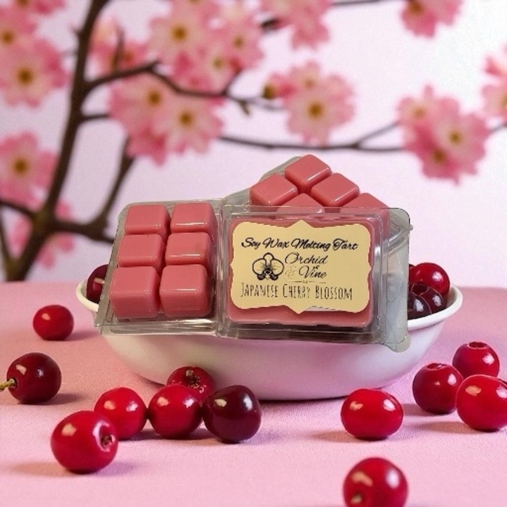 Orchid & Vine Soy Wax Melts Japanese Cherry Blossoms - Picture 3 of 4